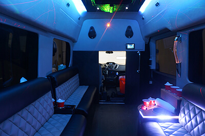 Custom interiors on limo